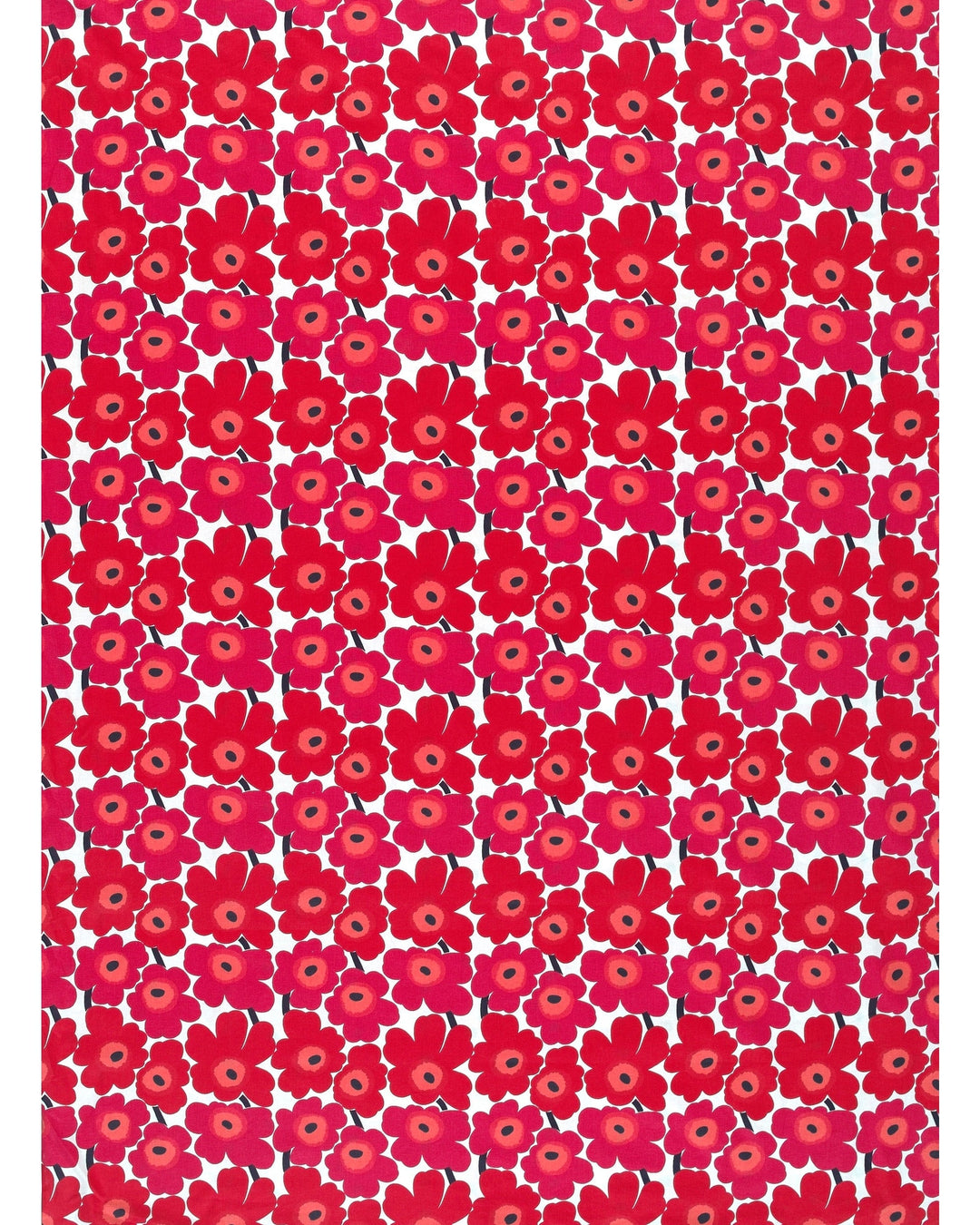 mini-unikko red cotton fabric