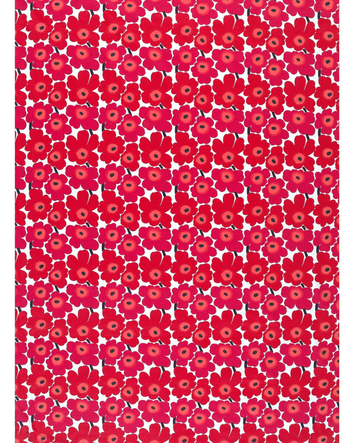 mini-unikko red cotton fabric