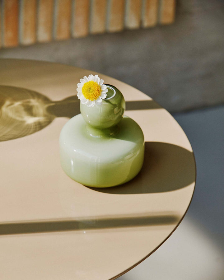 flower vase - olive