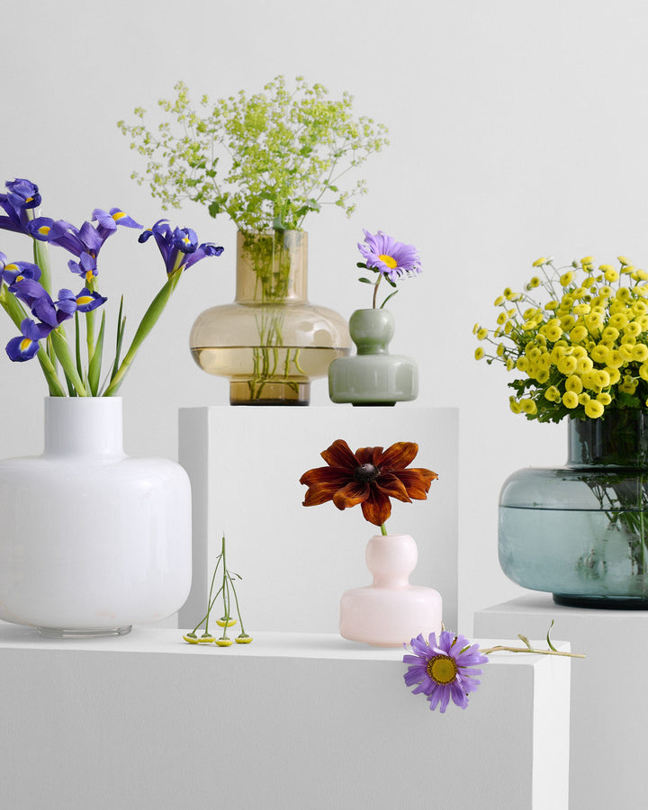flower vase - olive