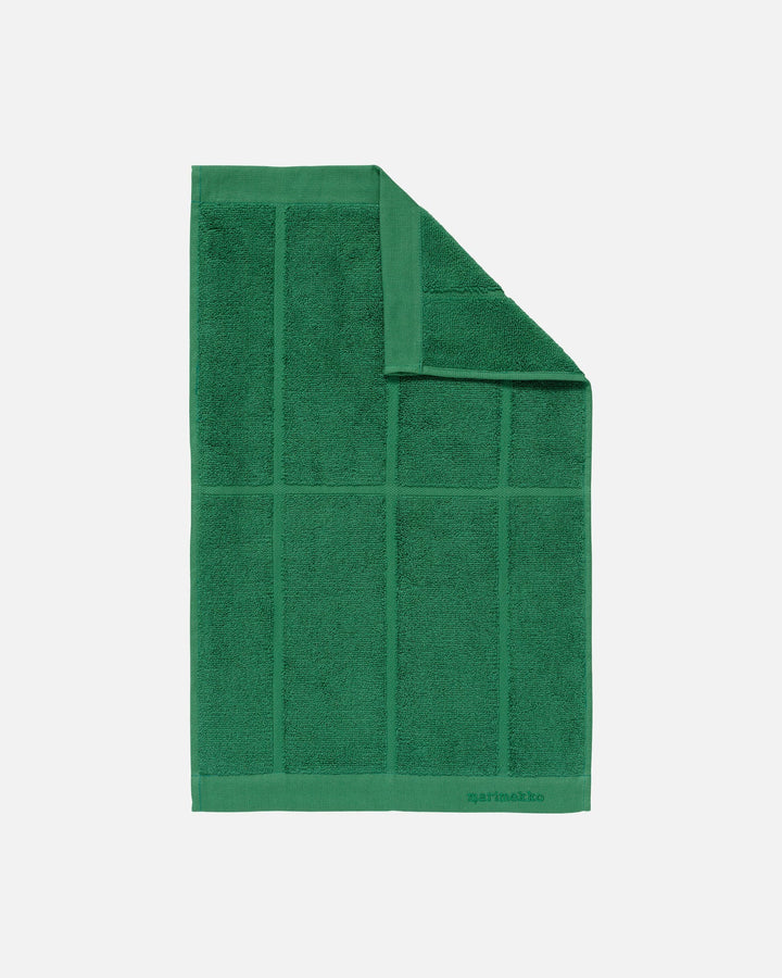 tiiliskivi guest towel - green