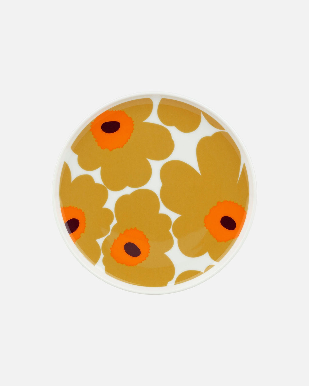 unikko plate 20 cm - mustard