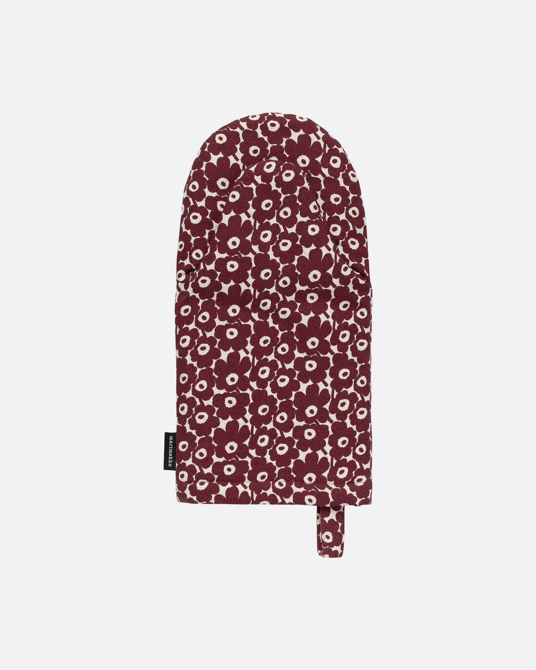 pikkuinen unikko oven mitten - maroon