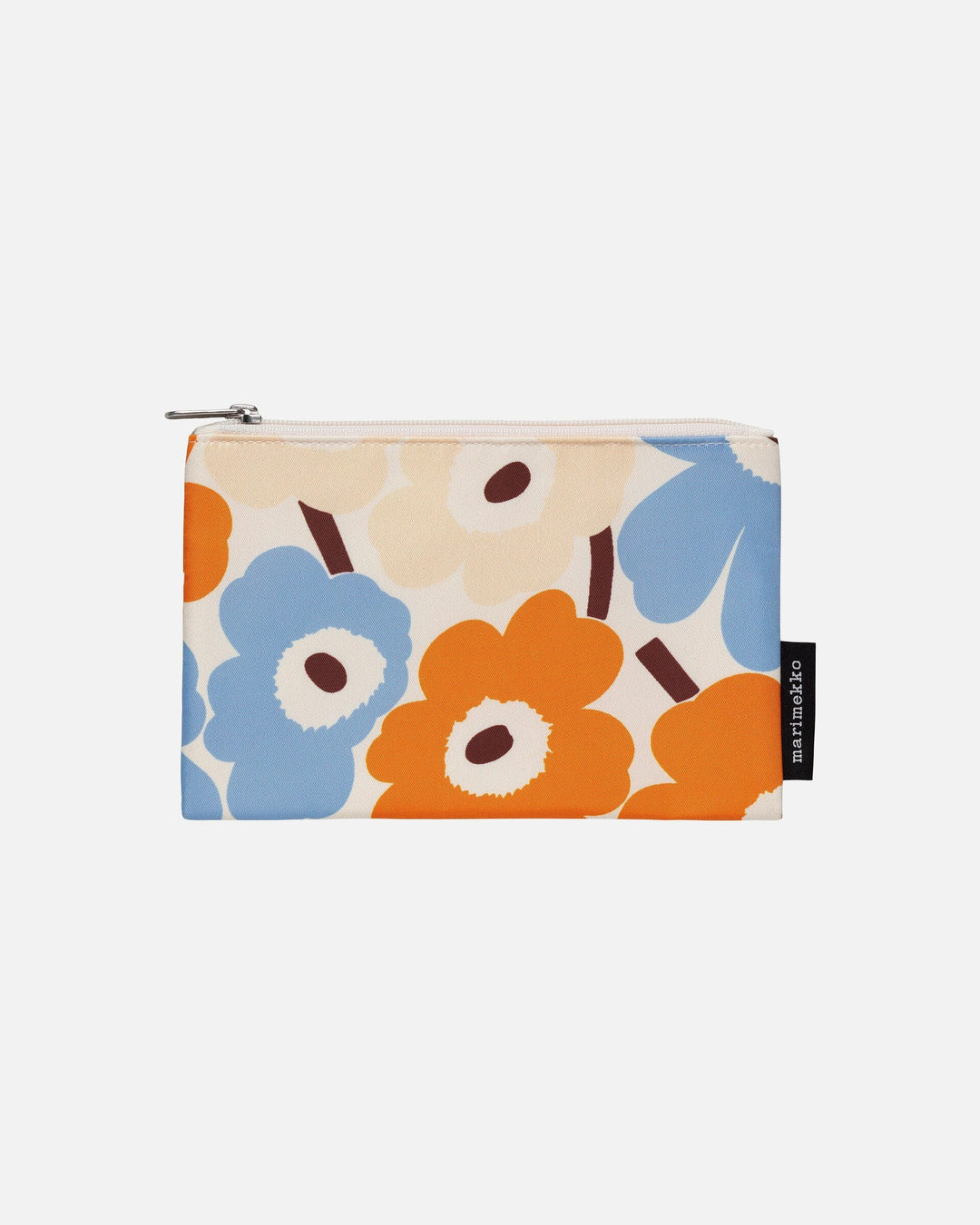 kaika unikko cosmetic bag - orange/blue