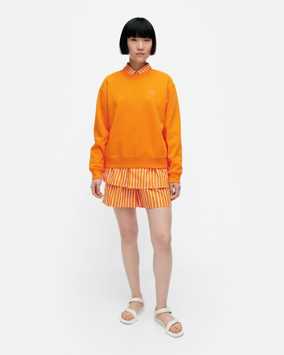 kioski leiot unikko sweatshirt - orange