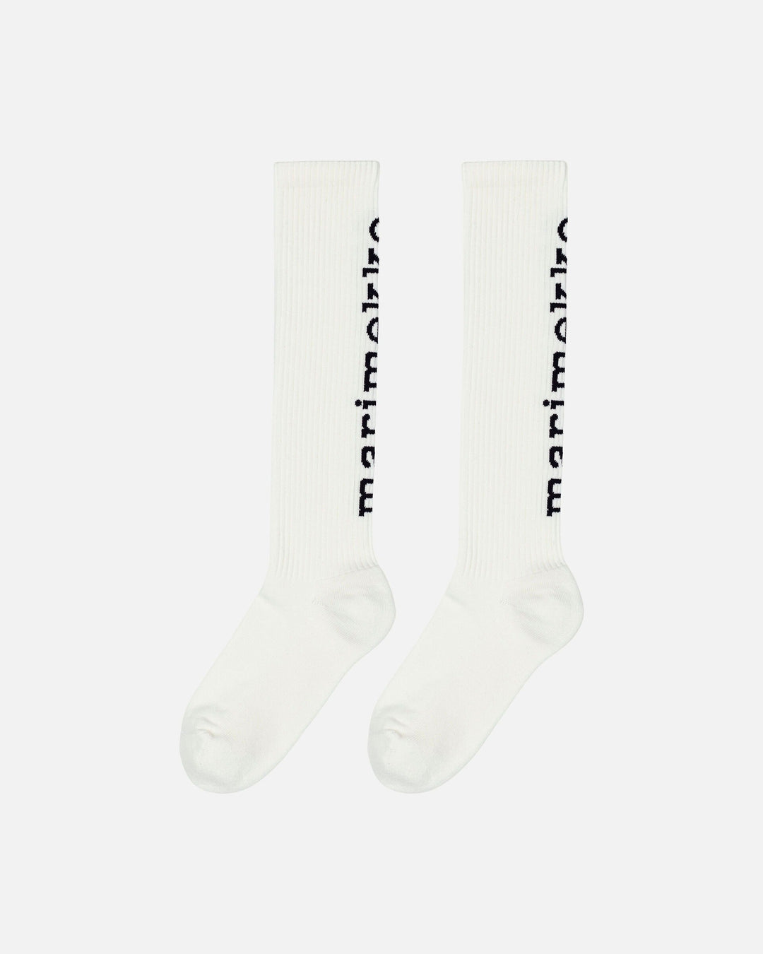 kioski suikea logo knee socks - white