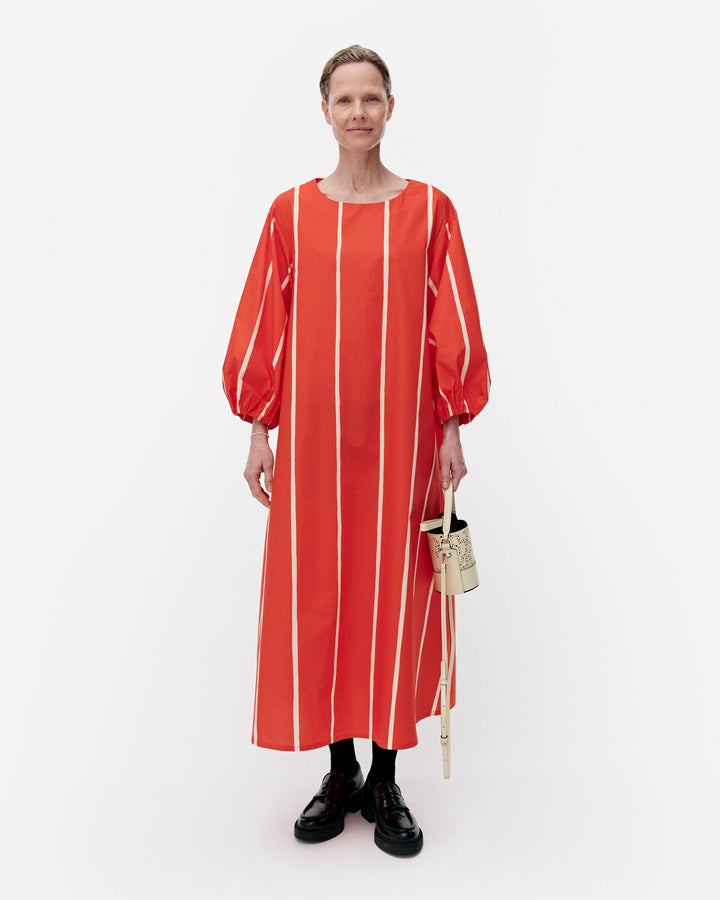 blomma puhveli cotton poplin dress