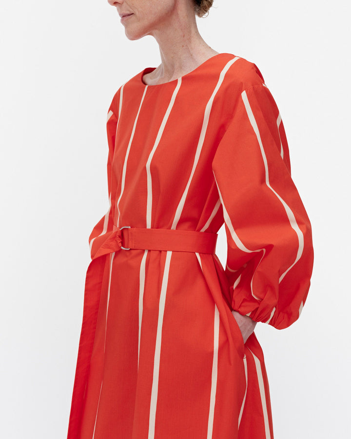 blomma puhveli cotton poplin dress