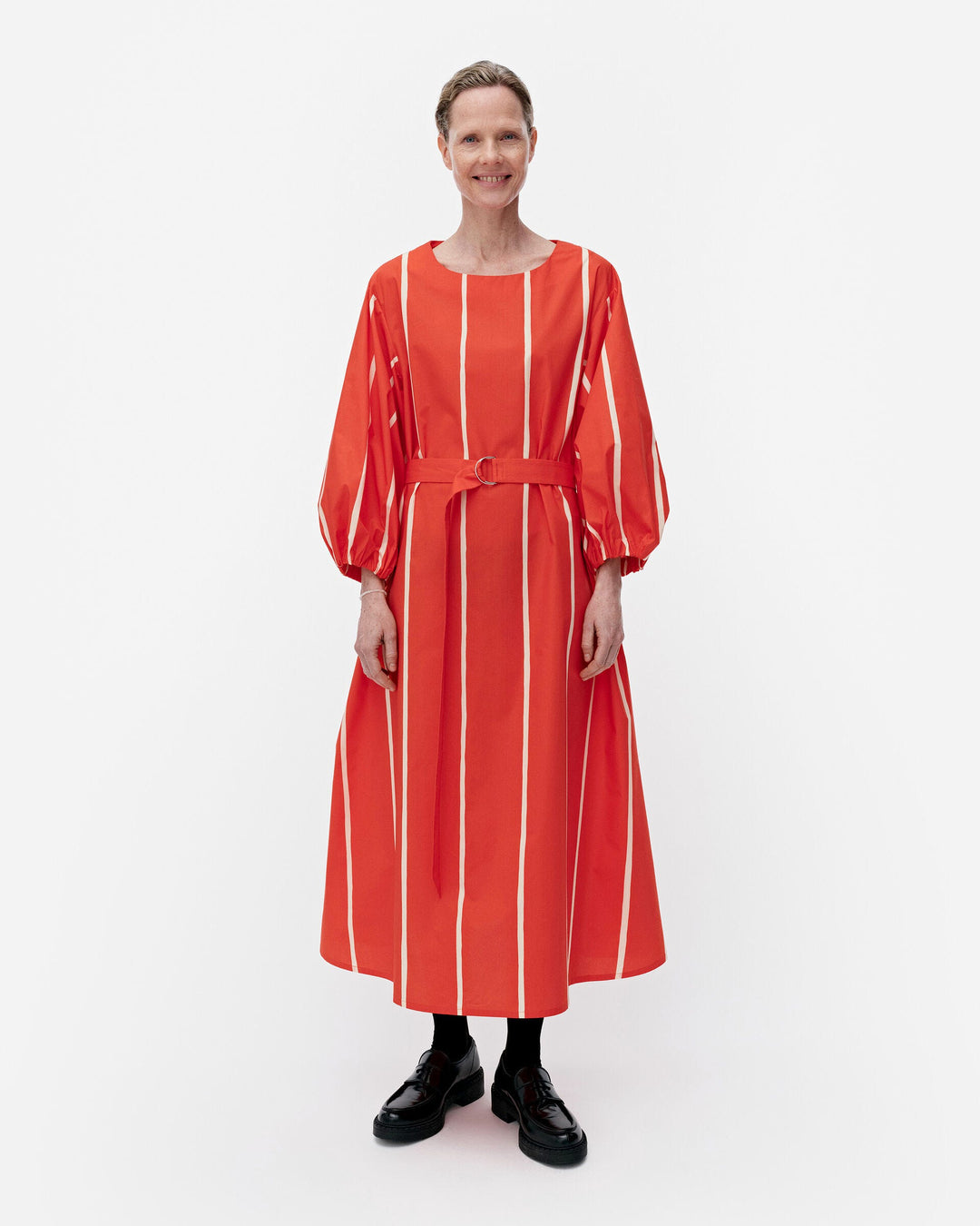 blomma puhveli cotton poplin dress