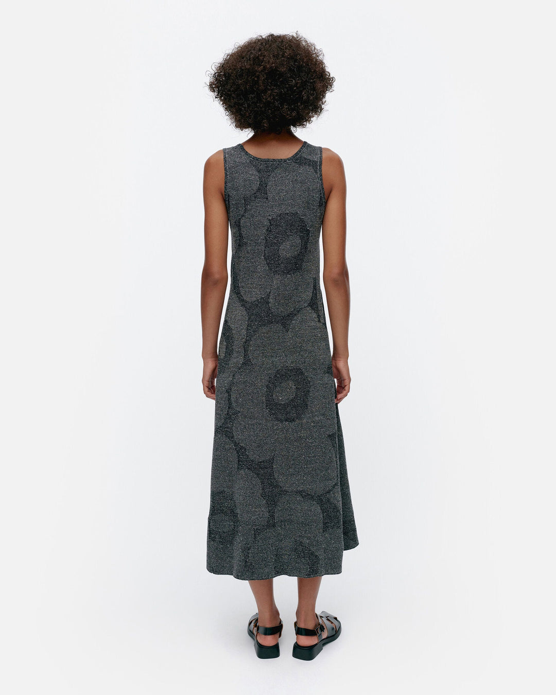 hiipiä unikko linen cotton blend dress