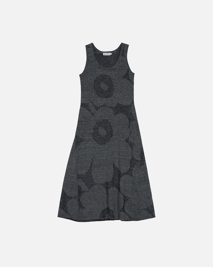 hiipiä unikko linen cotton blend dress