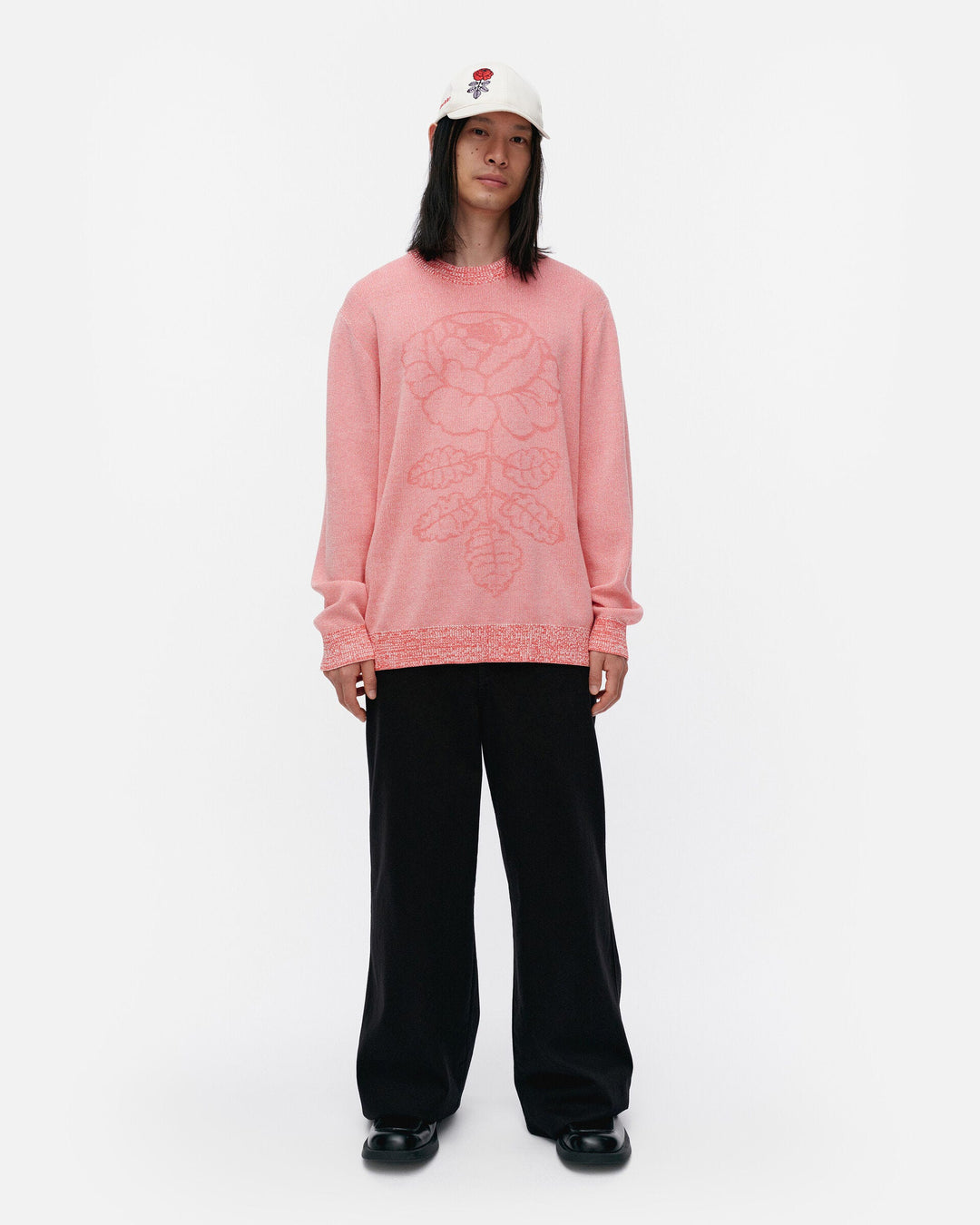 kioski lasi vihkiruusu knitted pullover - pink