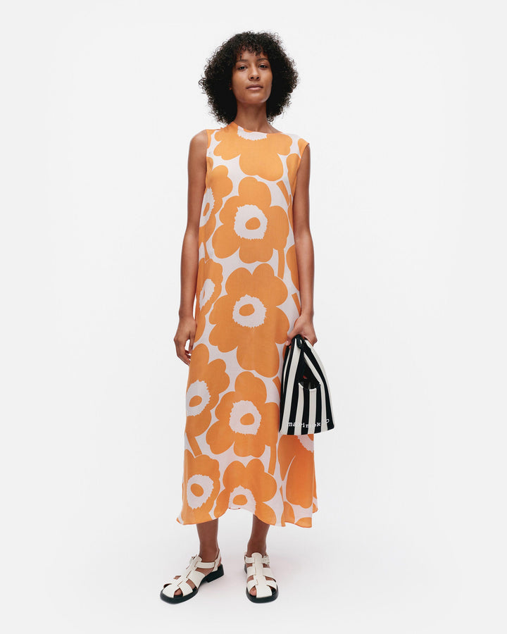 migot unikko cupro dress - orange