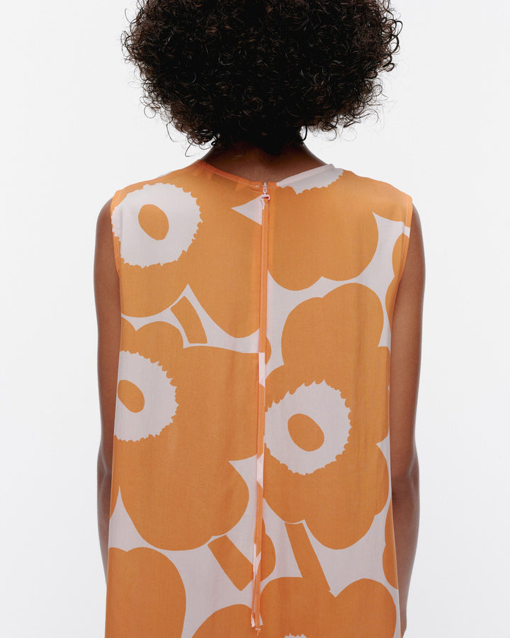 migot unikko cupro dress - orange