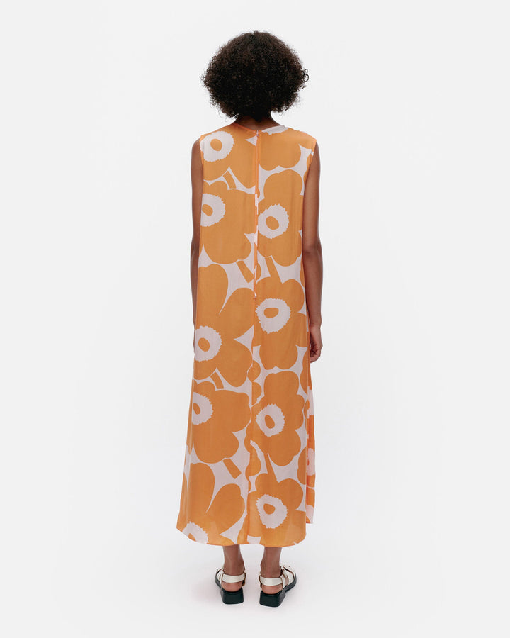 migot unikko cupro dress - orange