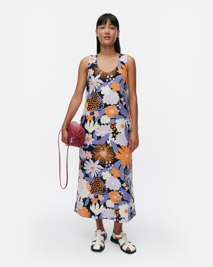 nupulla suvikimppu viscose linen blend dress