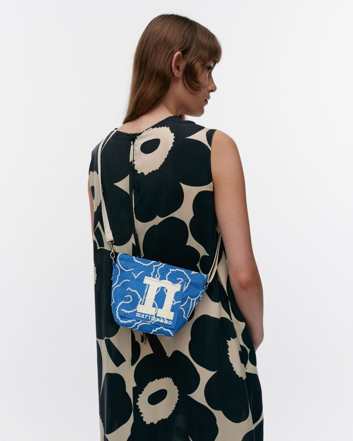 mono mini crossbody piirto unikko bag - blue