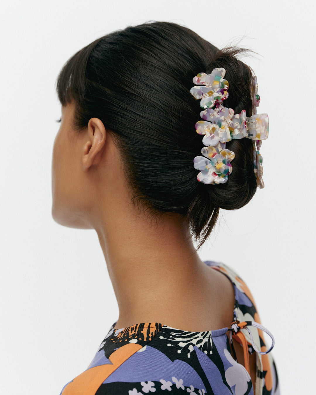 mini unikko hair clip - multi