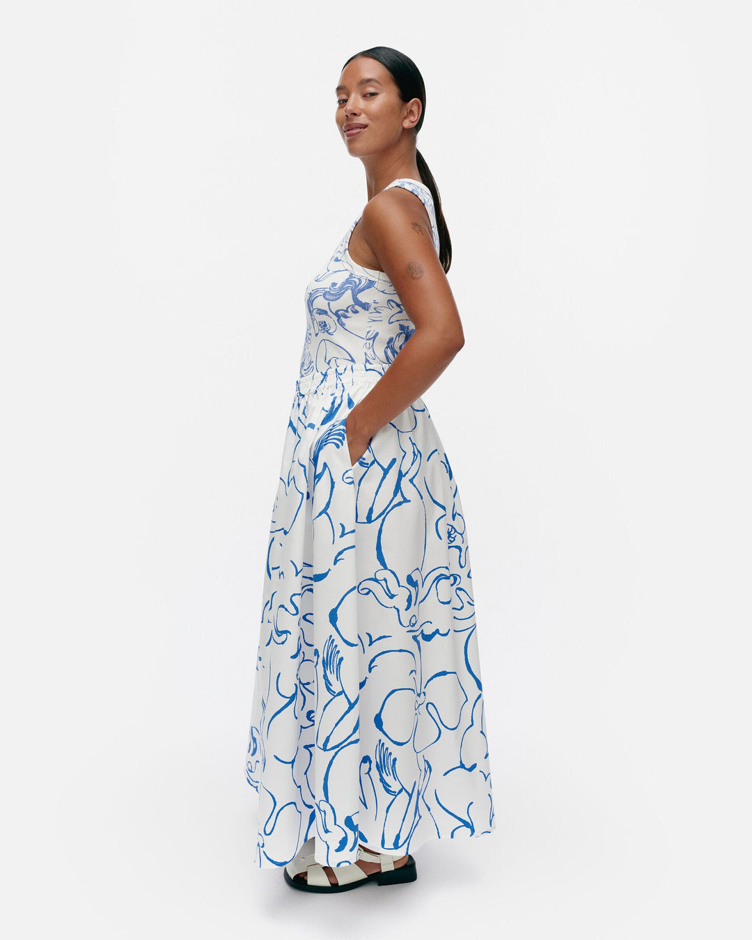 buklee baluns cotton poplin skirt