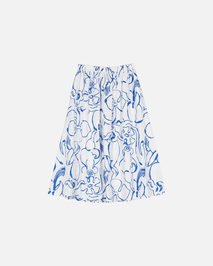 buklee baluns cotton poplin skirt