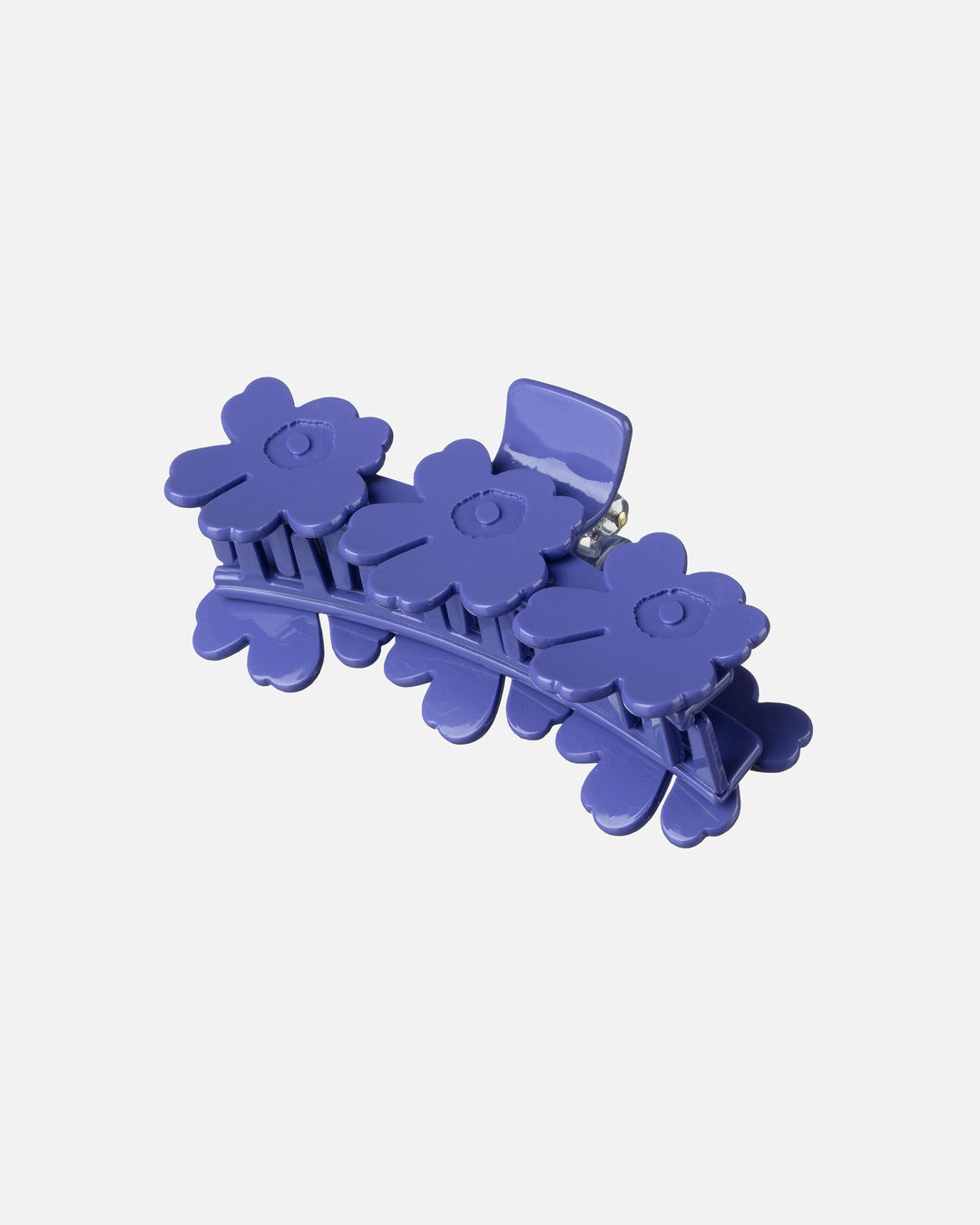 mini unikko hair claw clip - indigo