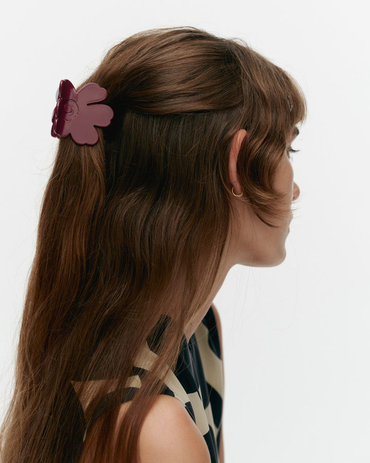 unikko hair clip small - berry