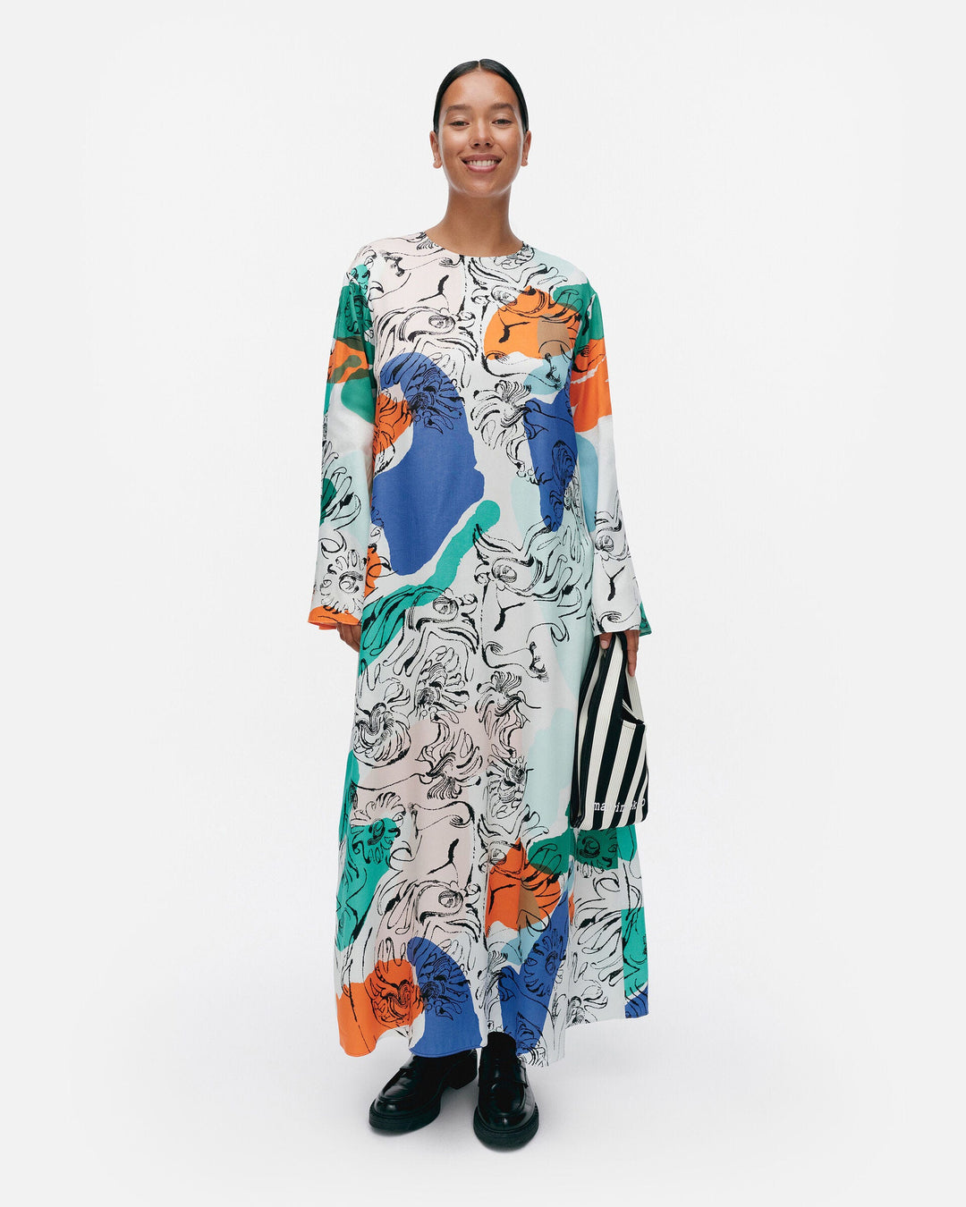 fluidi blombom lyocell viscose dress