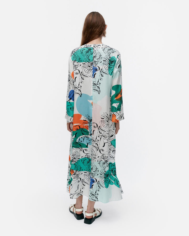 fluidi blombom lyocell viscose dress