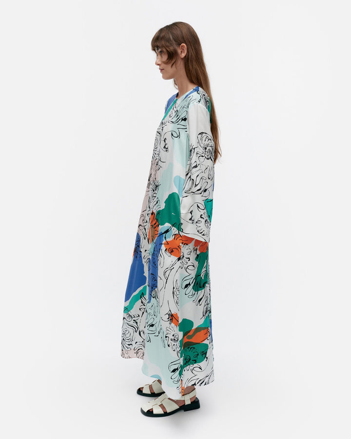fluidi blombom lyocell viscose dress
