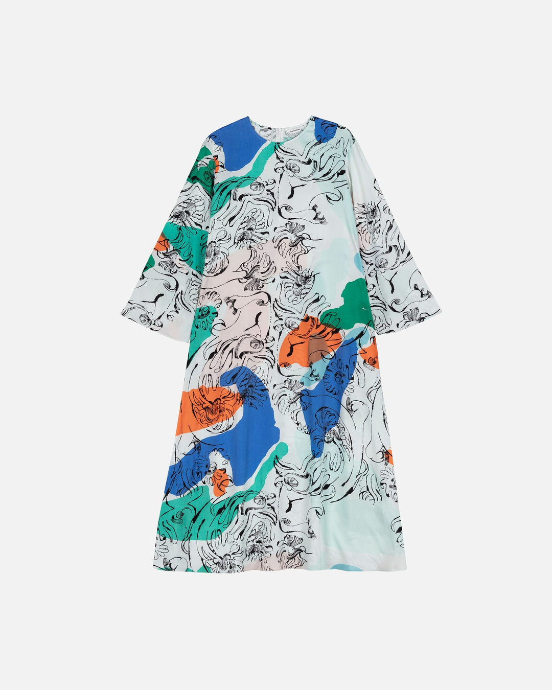 fluidi blombom lyocell viscose dress