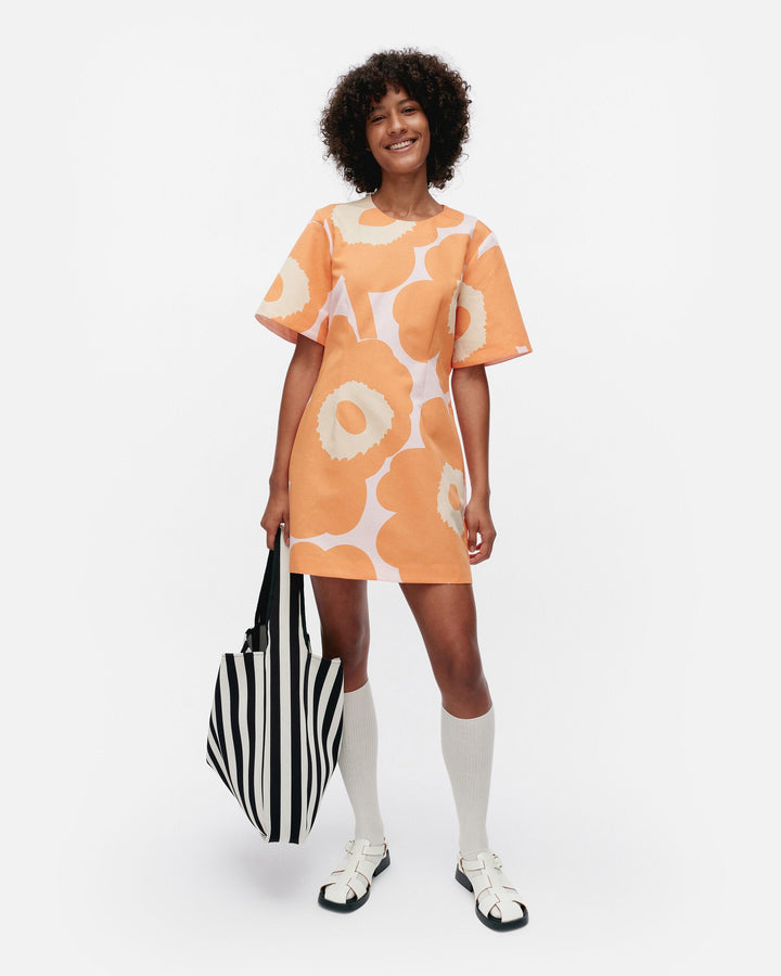 pehmeys unikko cotton linen blend dress