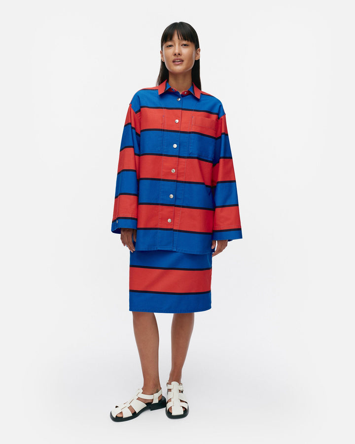 abstraktio galleria cotton overshirt