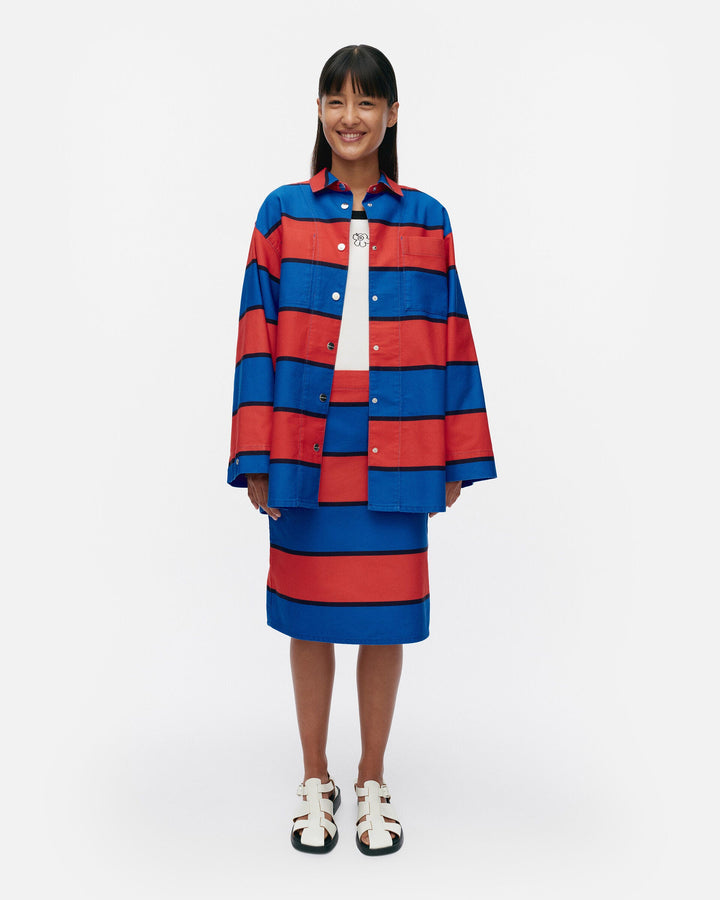 abstraktio galleria cotton overshirt