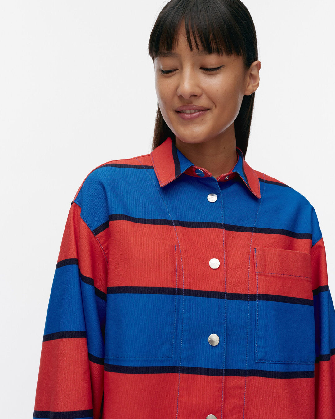 abstraktio galleria cotton overshirt