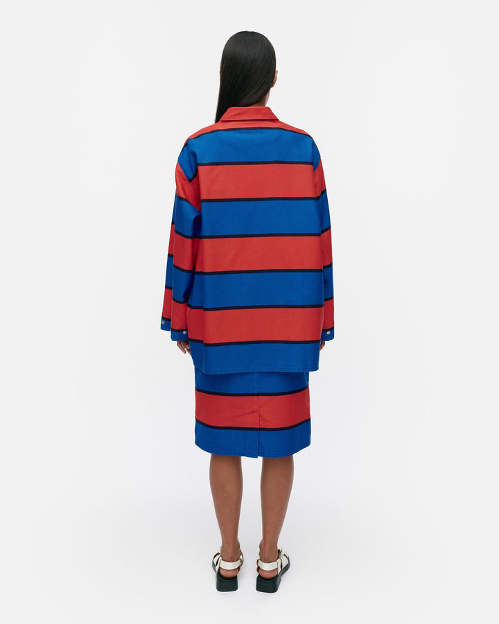 abstraktio galleria cotton overshirt