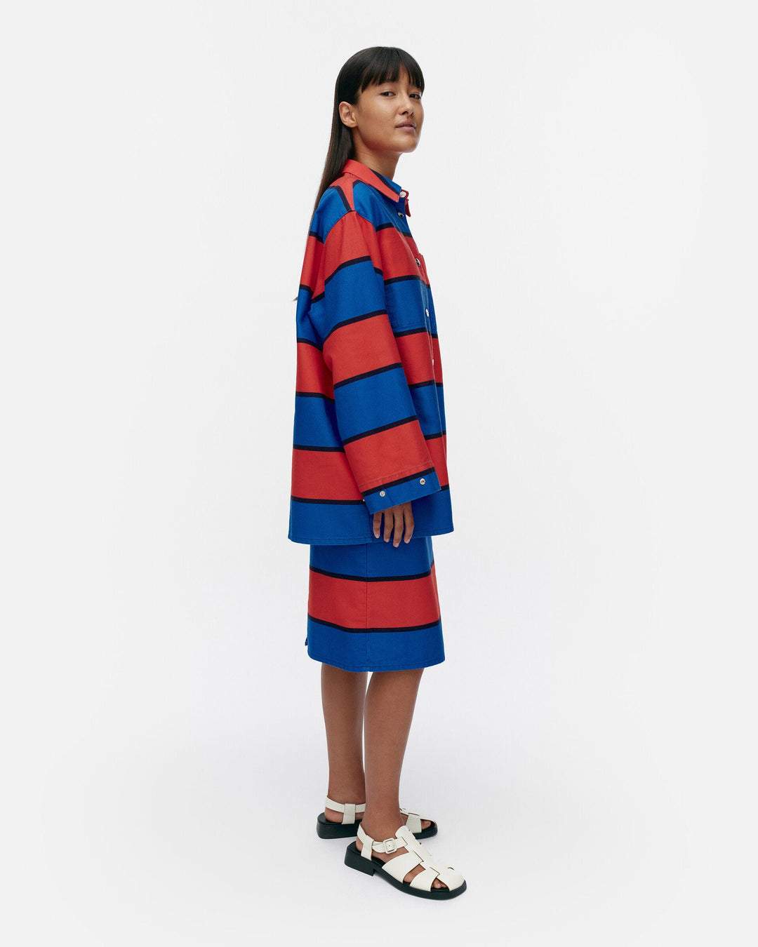 abstraktio galleria cotton overshirt