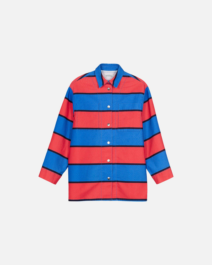 abstraktio galleria cotton overshirt