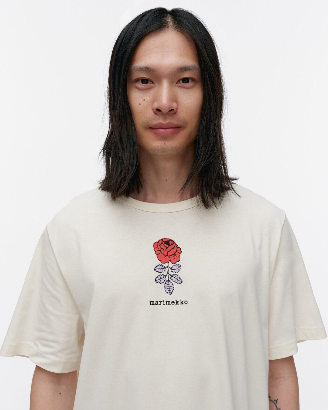 kioski vihne vihkiruusu placement t-shirt - white