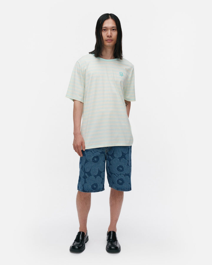kioski tasaraita unisex t-shirt - teal