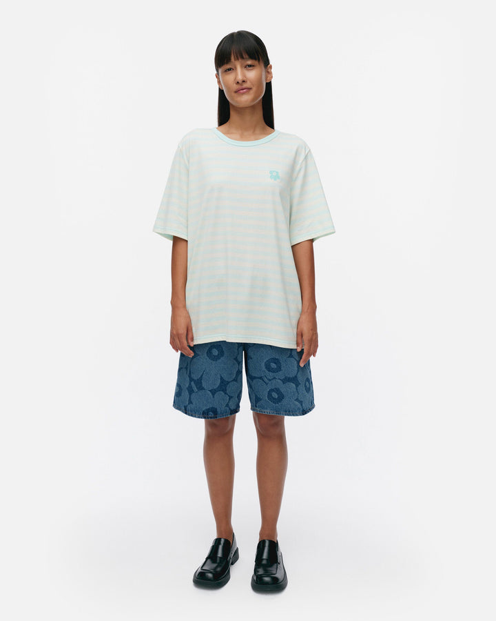 kioski tasaraita unisex t-shirt - teal