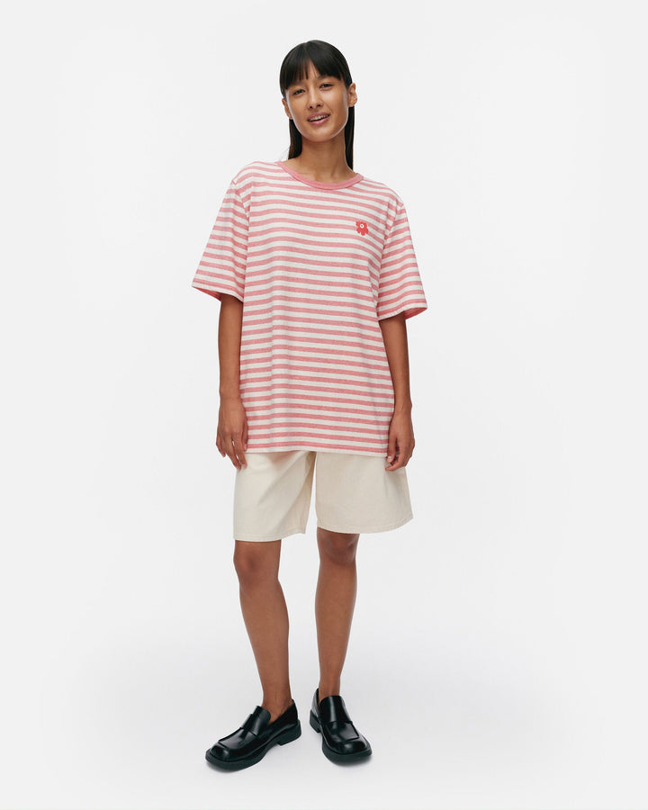 kioski tasaraita unisex t-shirt - salmon