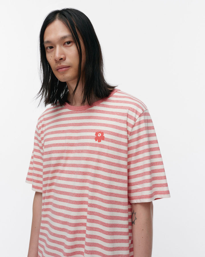 kioski tasaraita unisex t-shirt - salmon