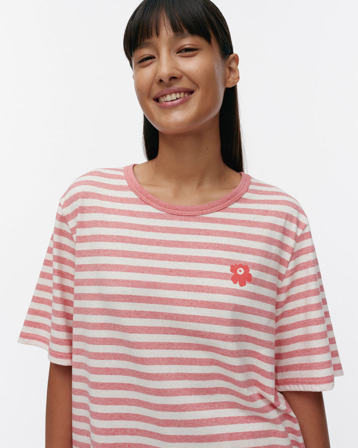 kioski tasaraita unisex t-shirt - salmon