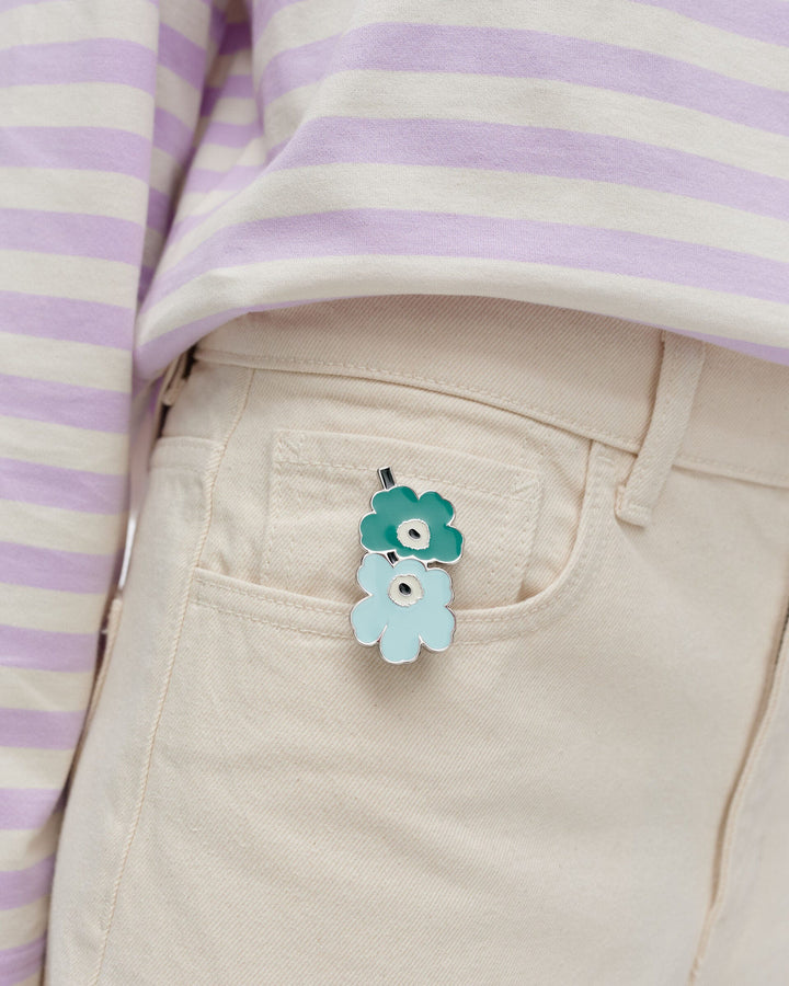 kioski pumpuli set III pins - unikko/vihkiruusu