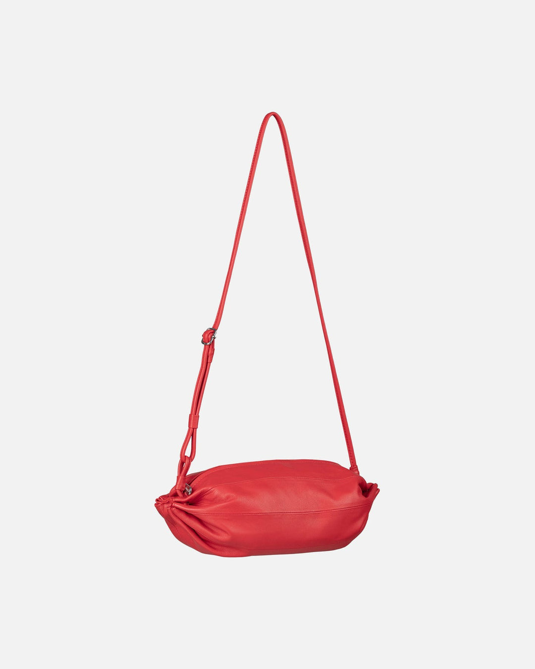 karla leather bag - red