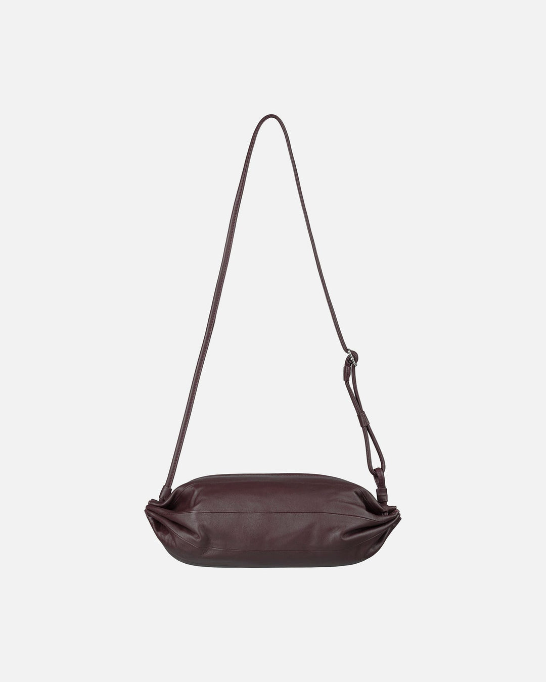 karla leather bag - raisin