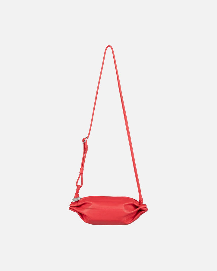 pikku karla leather bag - red