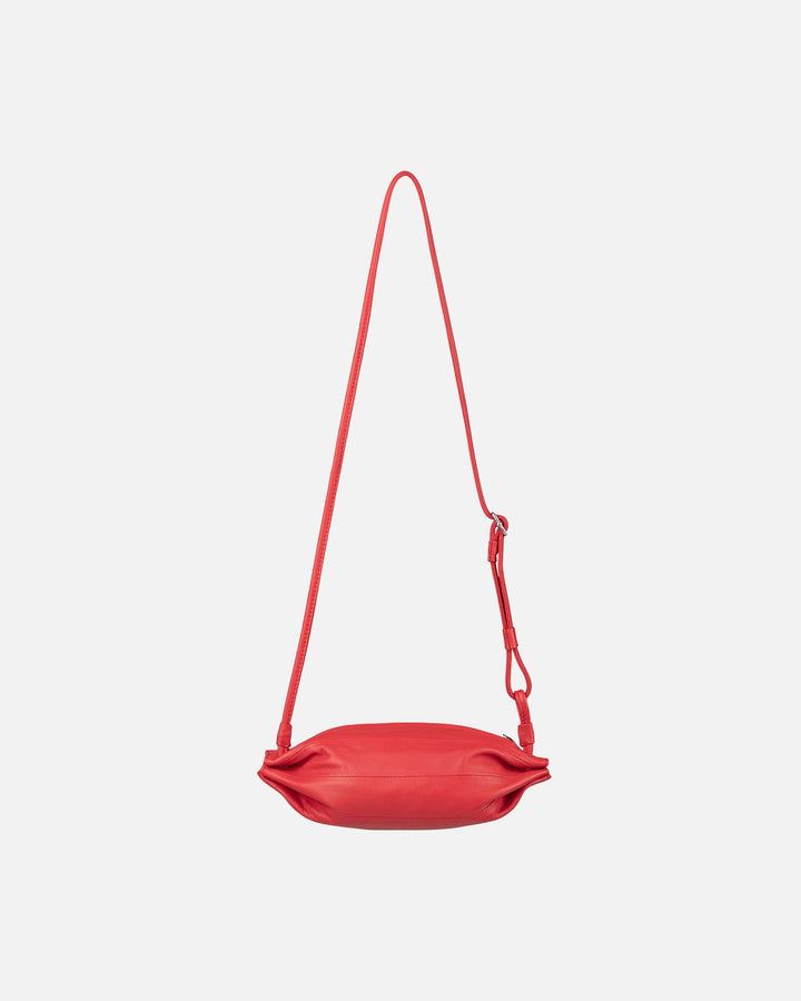 pikku karla leather bag - red