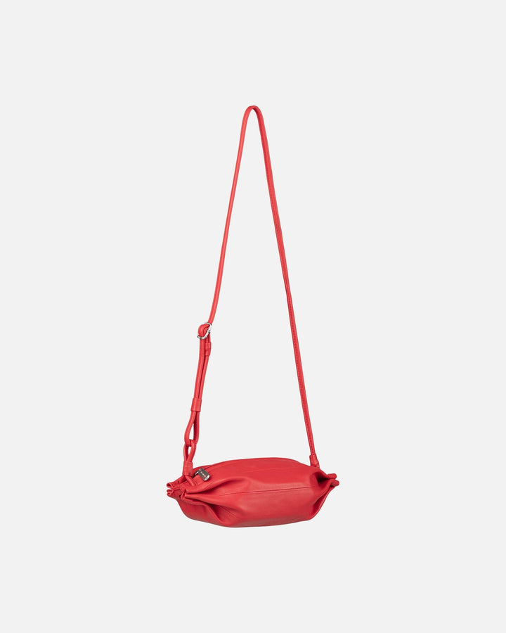 pikku karla leather bag - red