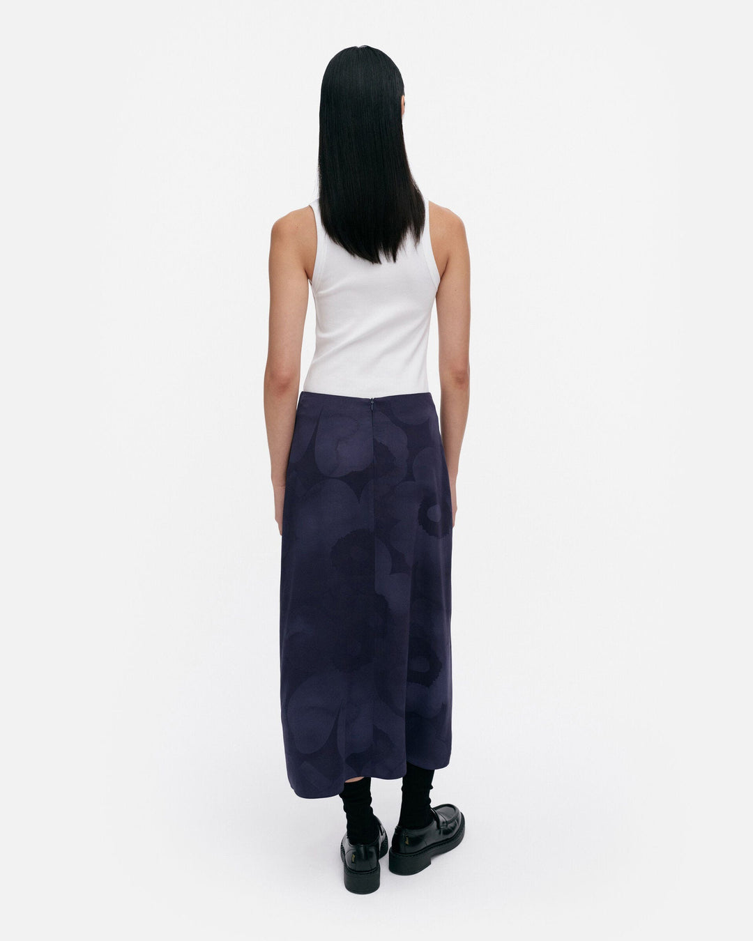 korkeat akvarelli unikko skirt